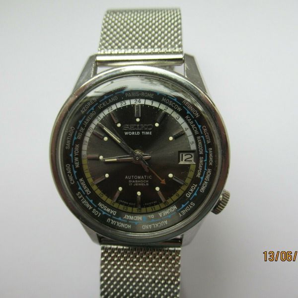 Seiko World Timer 6217-7010 Diashock 1967 December Caliber C217A VGC |  WatchCharts