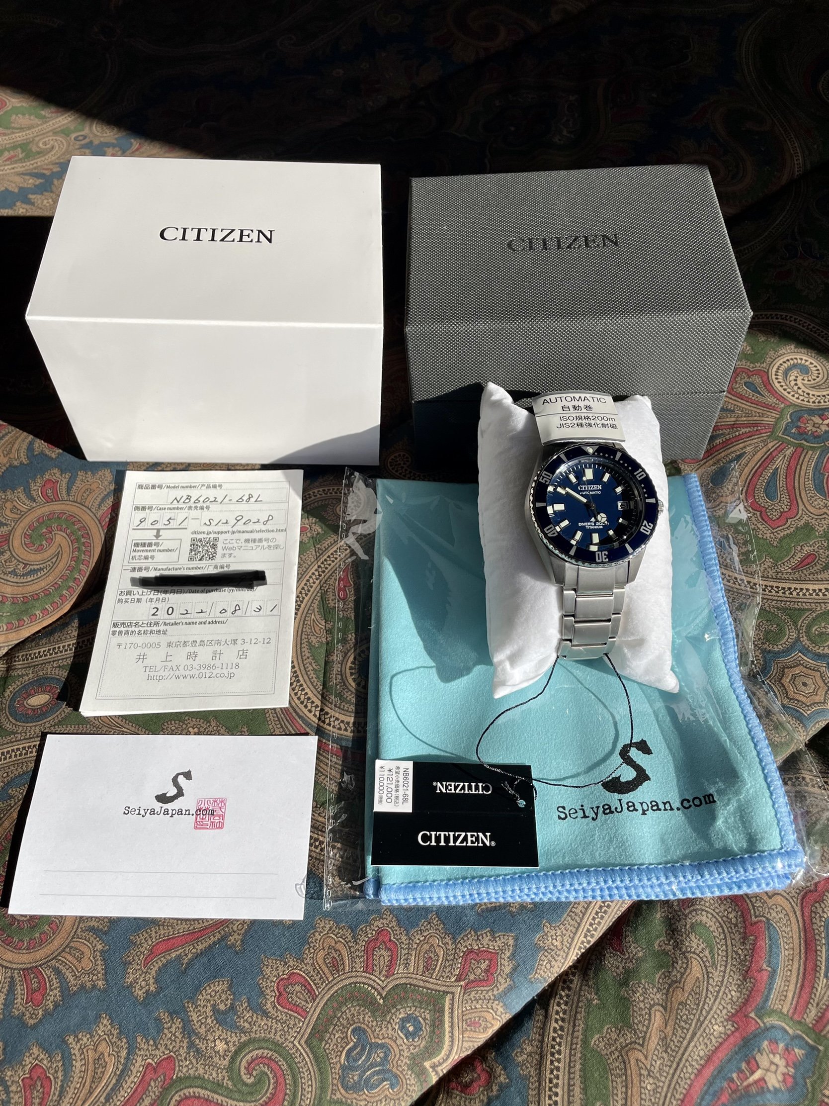 850 USD] Citizen NB6021-68L Promaster Automatic Diver 200m