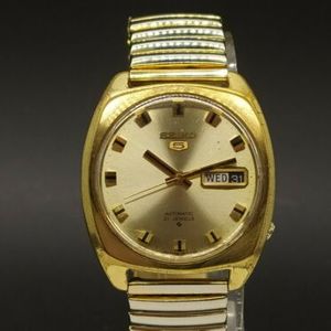 Vintage Seiko 5 6119-7100 Gold Plated Automatic 21 Jewels Men's Watch |  WatchCharts