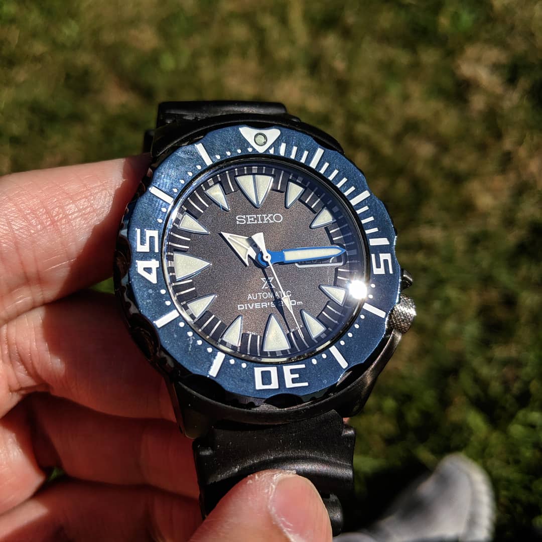 WTS] Seiko Prospex Sea Monster PVD with Blue AR Sapphire upgrade - $490 | WatchCharts