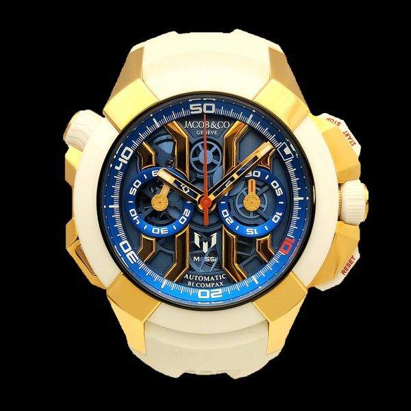 Messi Customize Watch Jacob & Co Leo Messi Epic X Chrono Limited Edition of 180 Pcs in 18K ...