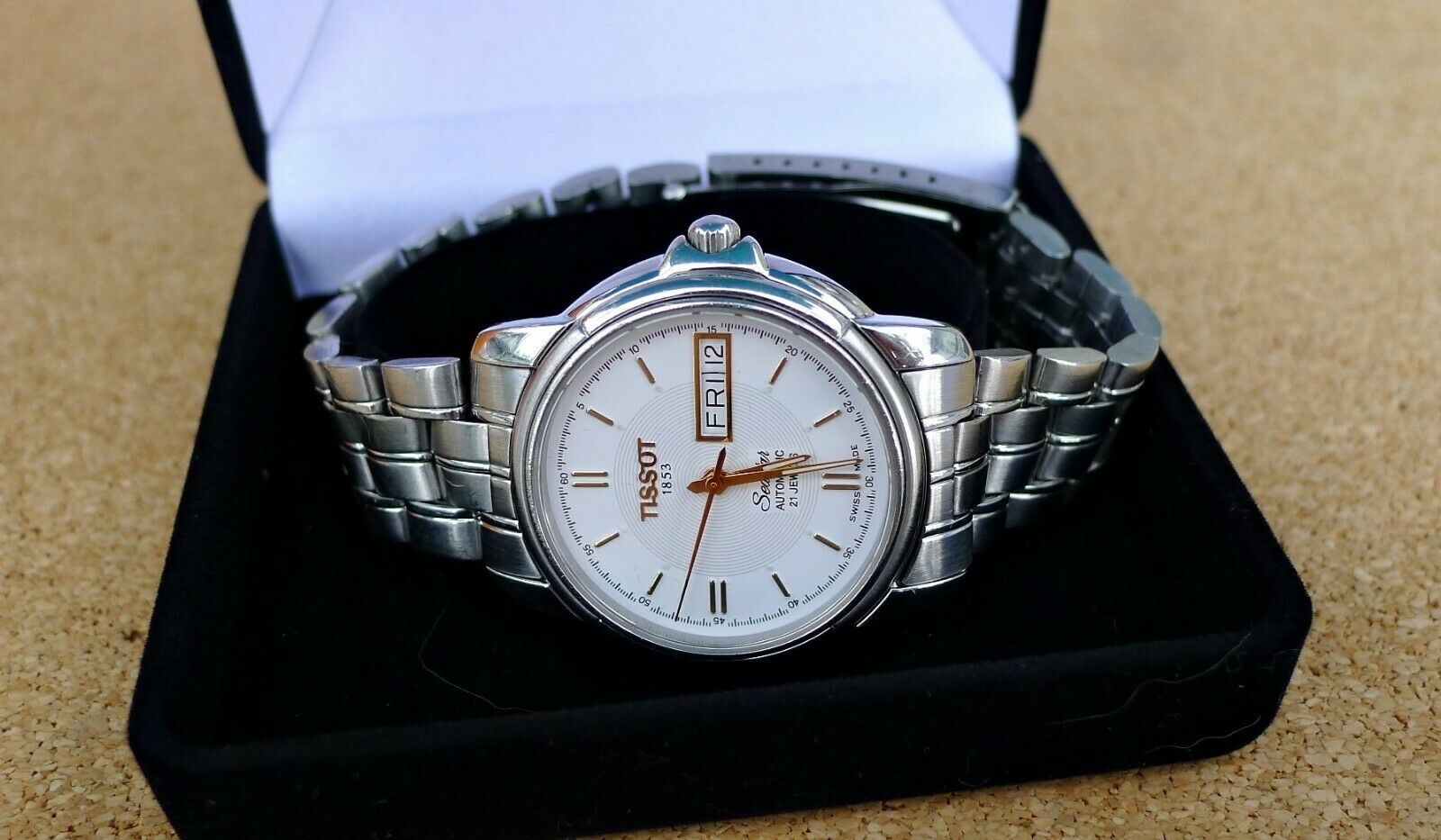 TISSOT SEASTAR A660 760K SWISS AUTOMATIC WATCH WHITE DIAL