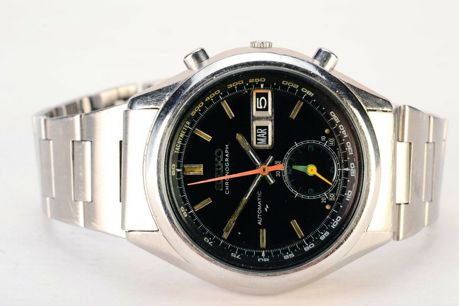 Rare Vintage Seiko 7016-7000 Day Date Chronograph Automatic  Watch |  WatchCharts