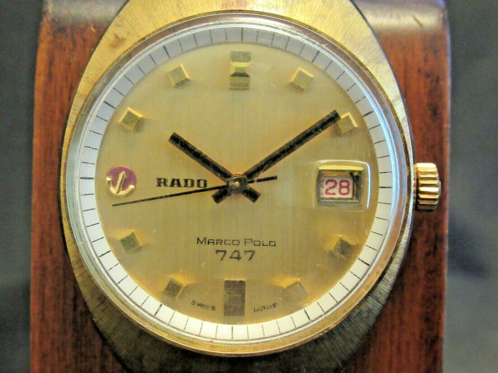 RADO MARCO POLO 747 Ref.11837/1 Date Automatic Vintage Men