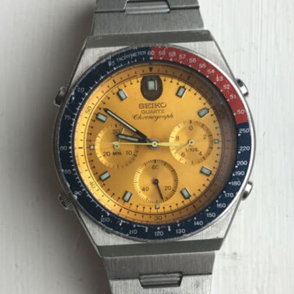 Vintage 1984 Seiko 7A28-7030 Gents Chronograph Watch aka “Quartz Pogue” |  WatchCharts
