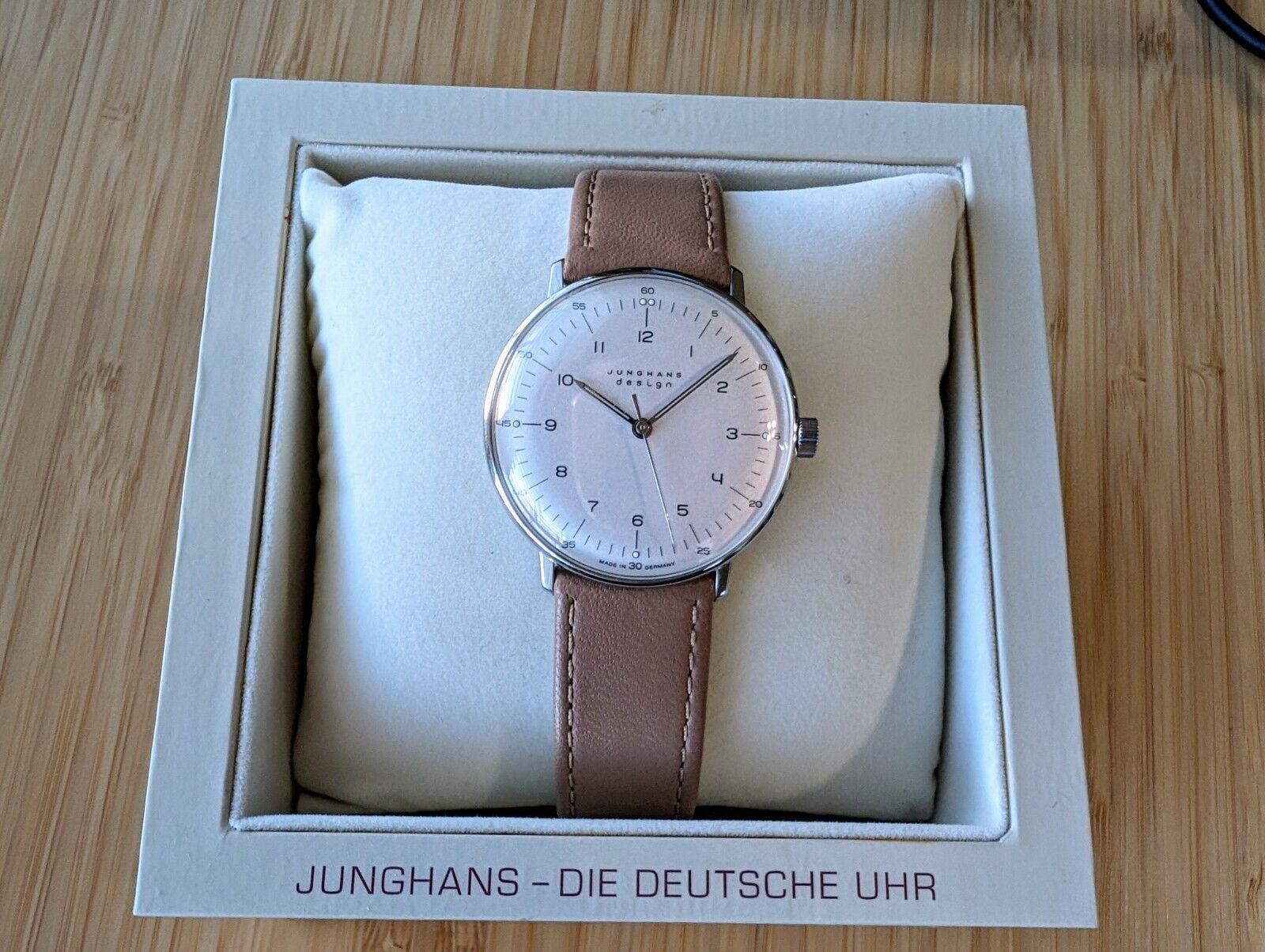 JUNGHANS Max Bill 027 3701.00 Silver Dial Hand Winding Watch