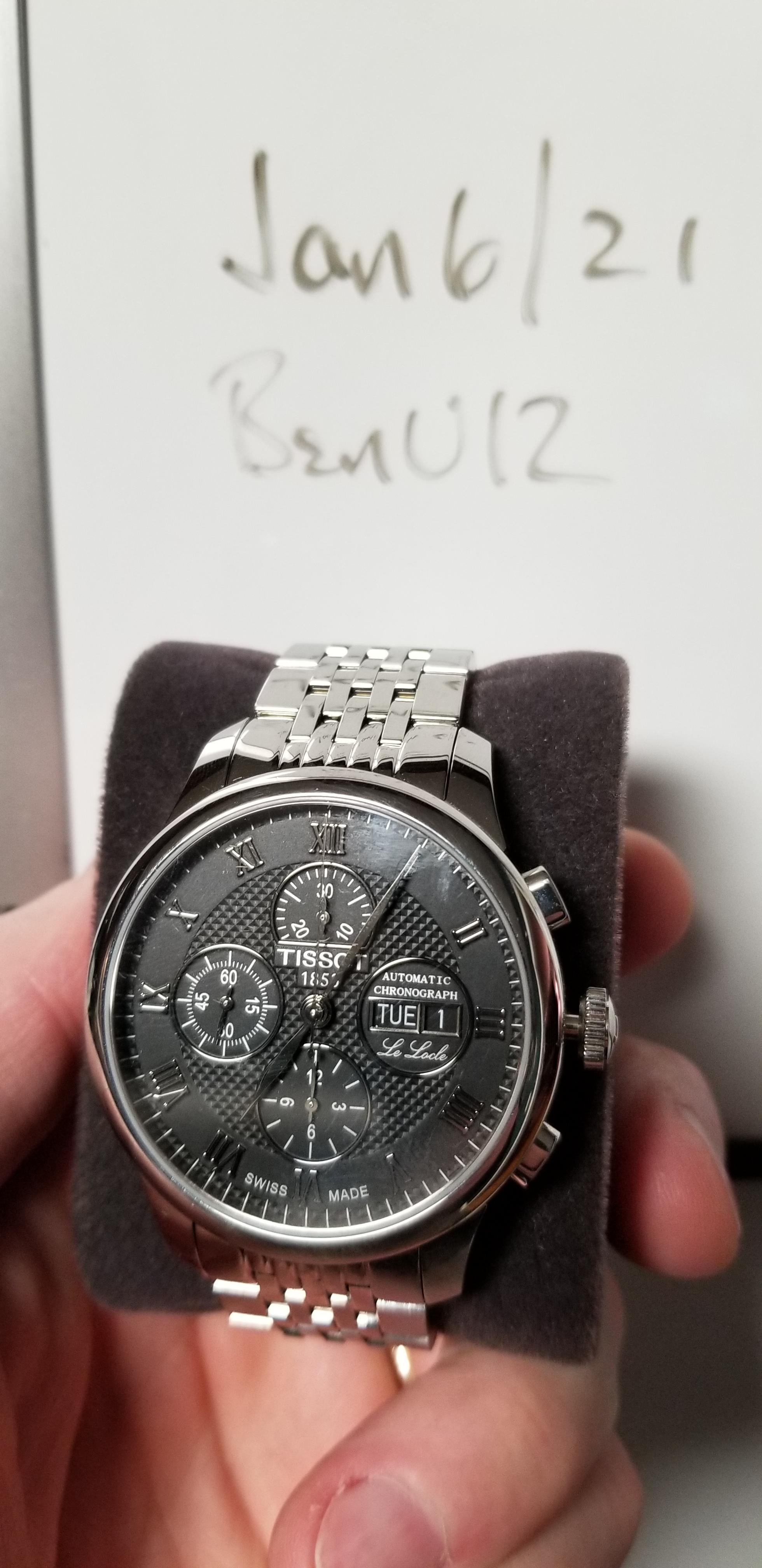 WTT WTS REPOST Tissot Le Locle Valjoux Chronograph