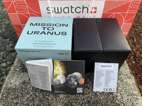 Swatch x Omega Bioceramic Moonswatch Mission to Uranus Tiffany