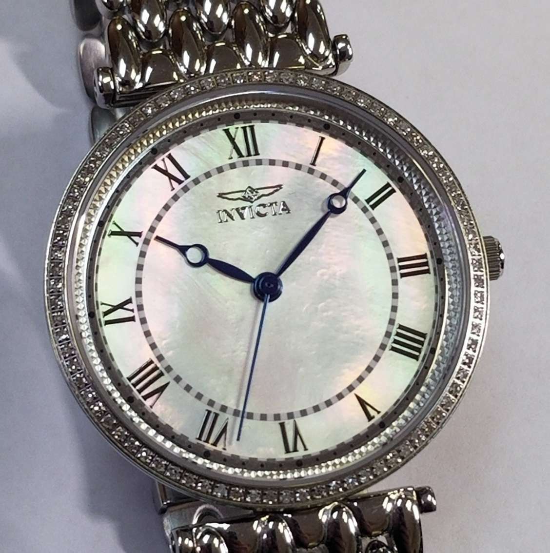 Invicta Stainless Steel 3364 Diamond & Mother of Pearl Watch  display picture 1