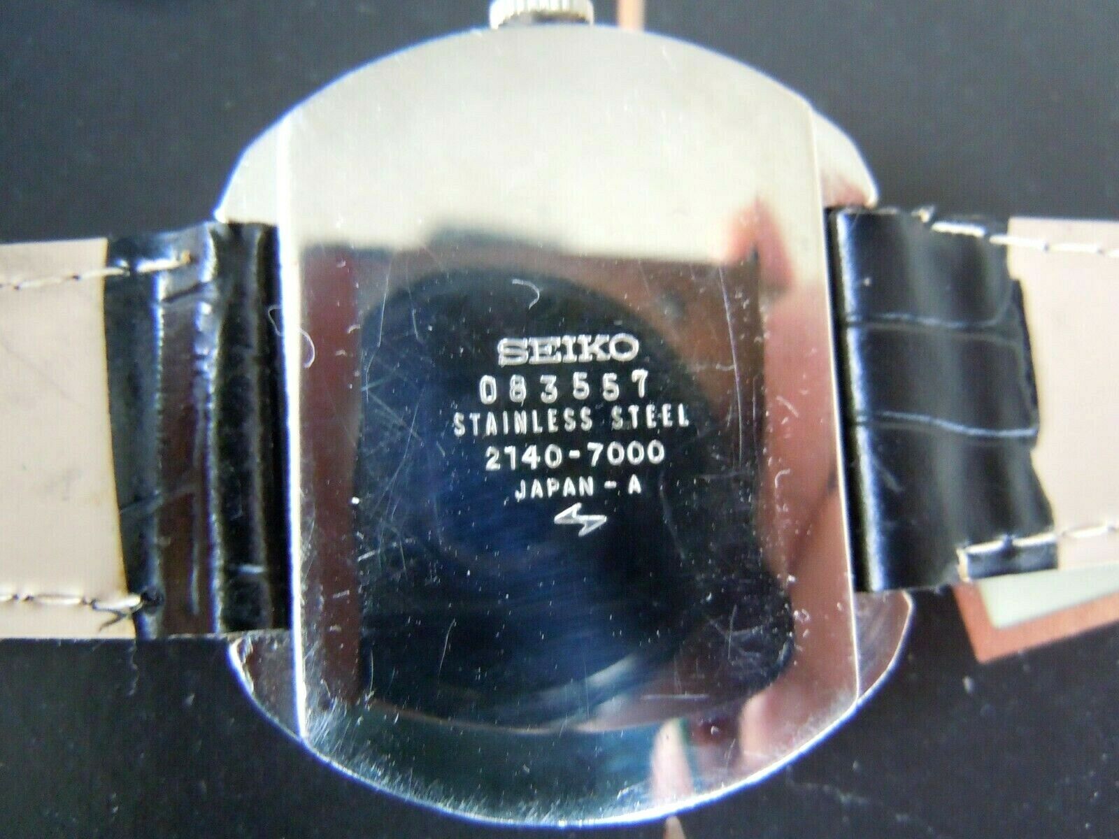 Seiko 2140-7000 21J Manual Wind Thin Case Dress Watch Japan