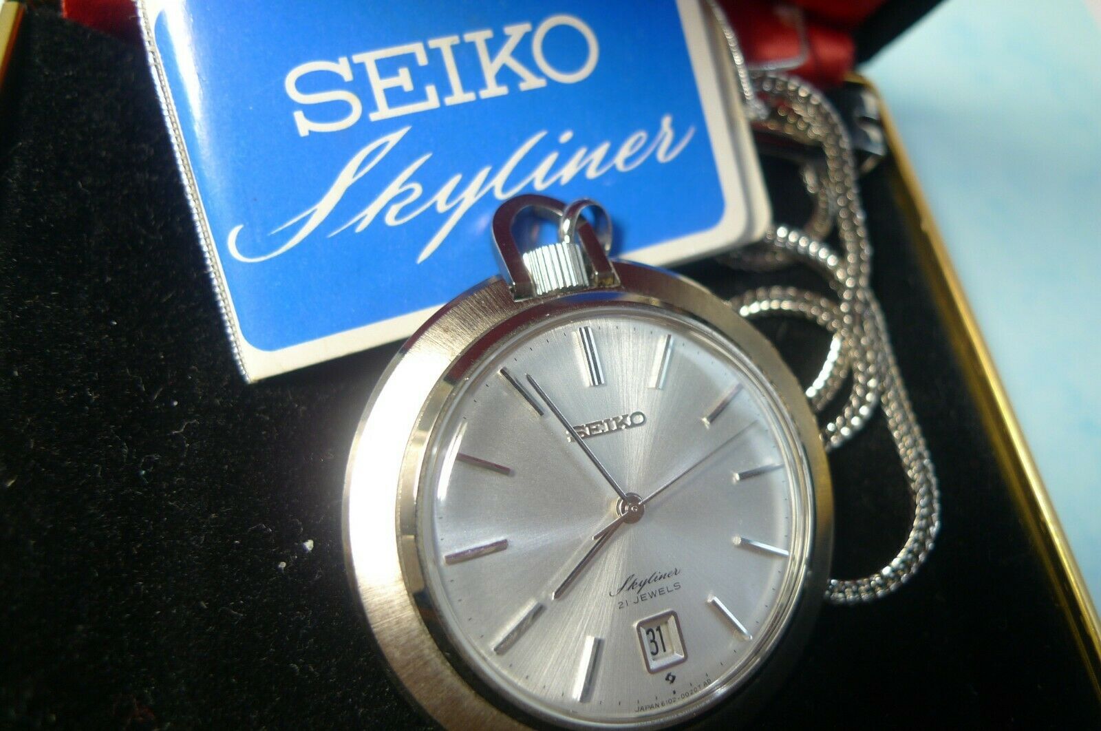 seiko mechanical pocket watch