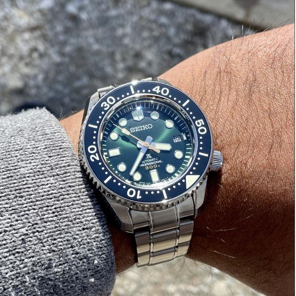 [WTS] Seiko SLA047- MM300 Green Dial/ Ceramic Partially Lumed Bezel ...