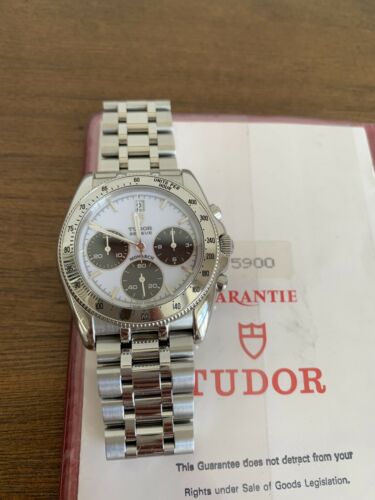 Tudor Monarch Chronograph Watch Steel model 15900 Mint No Box With