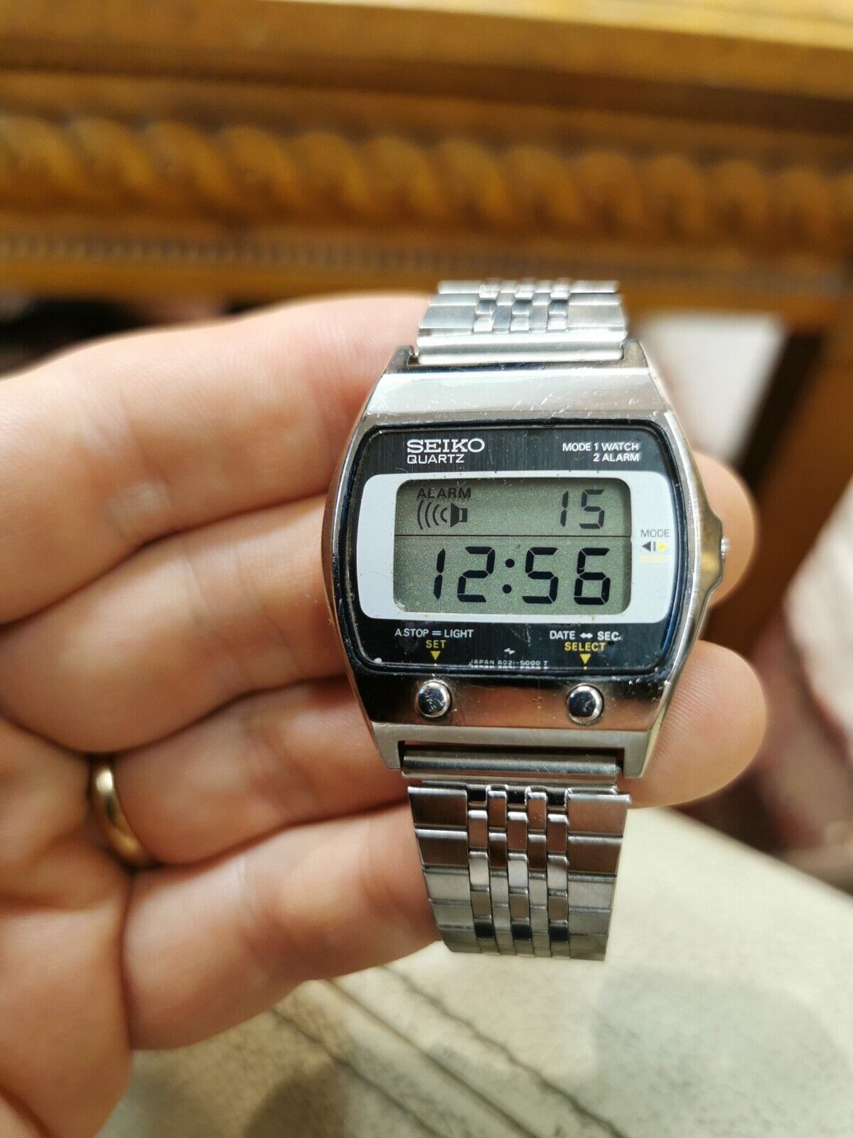稼動 セイコー SEIKO デジタル腕時計 クォーツ A021-5000 SEIKO - A021-5000 - a-series - Vintage Digital Watch