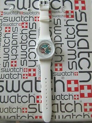Teseo China referir Swatch White Lacquered SUOW100 2012 NewGent 41mm Silicone | WatchCharts