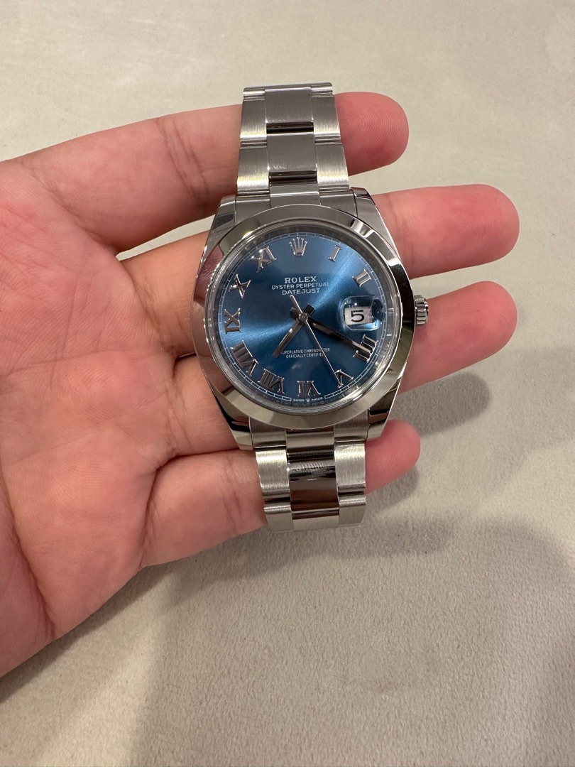 CHEAPEST Rolex Datejust 41mm Ref. 126300 Blue Roman Numerals