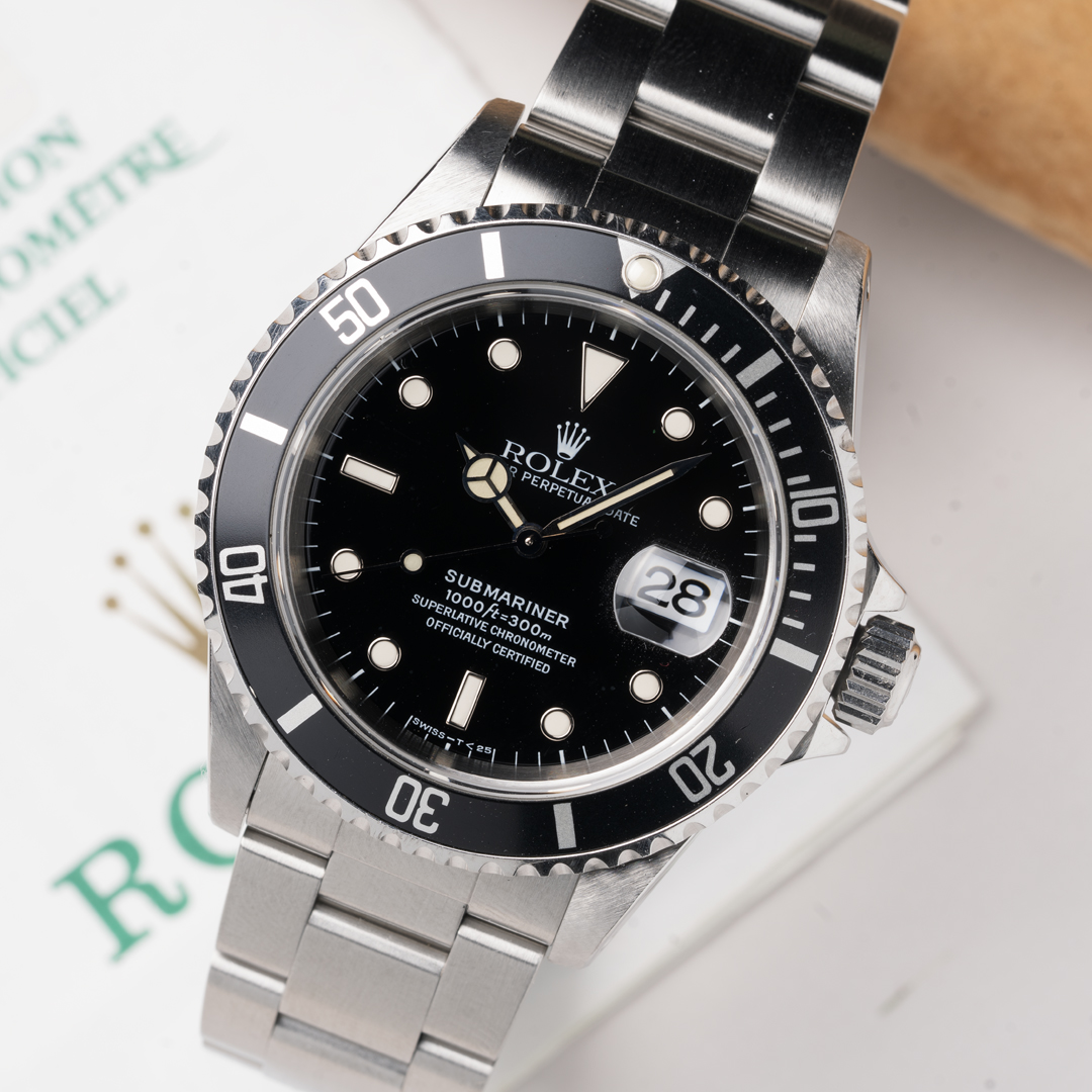 WTS 1998 Rolex Submariner Date Ref. 16610 with Box Papers