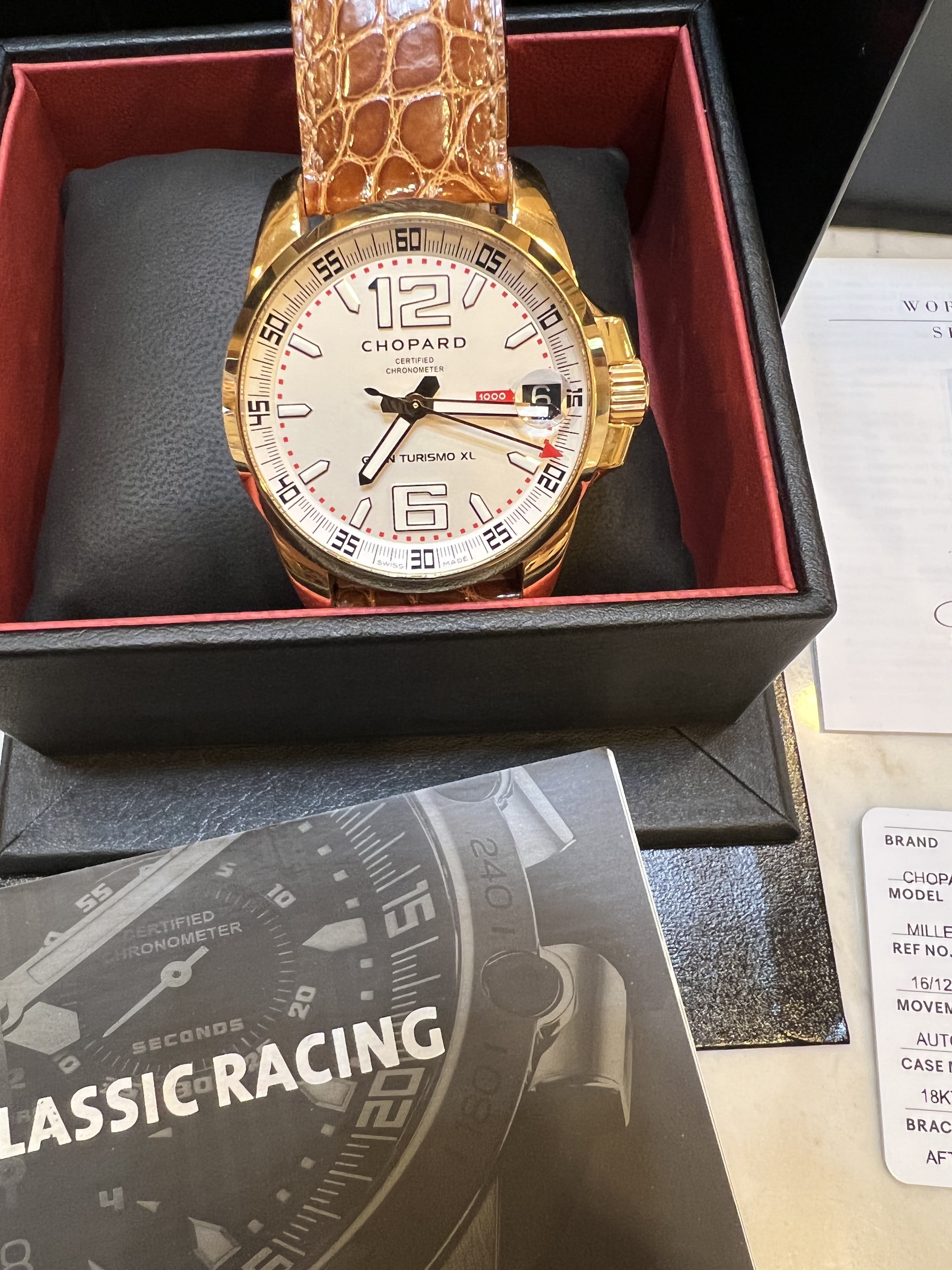 7 000 USD Chopard Mille Miglia Xl GT LE 234 250 heavy 18k case