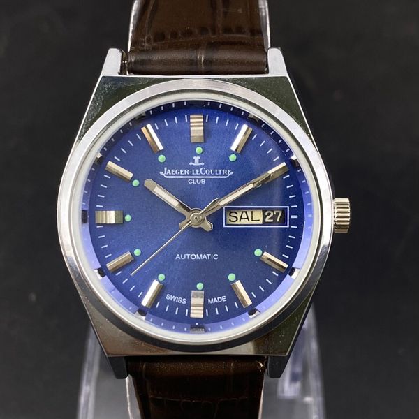 Vintage Jaeger Lecoultre Club Automatic Day & Date Men's Wrist Watch