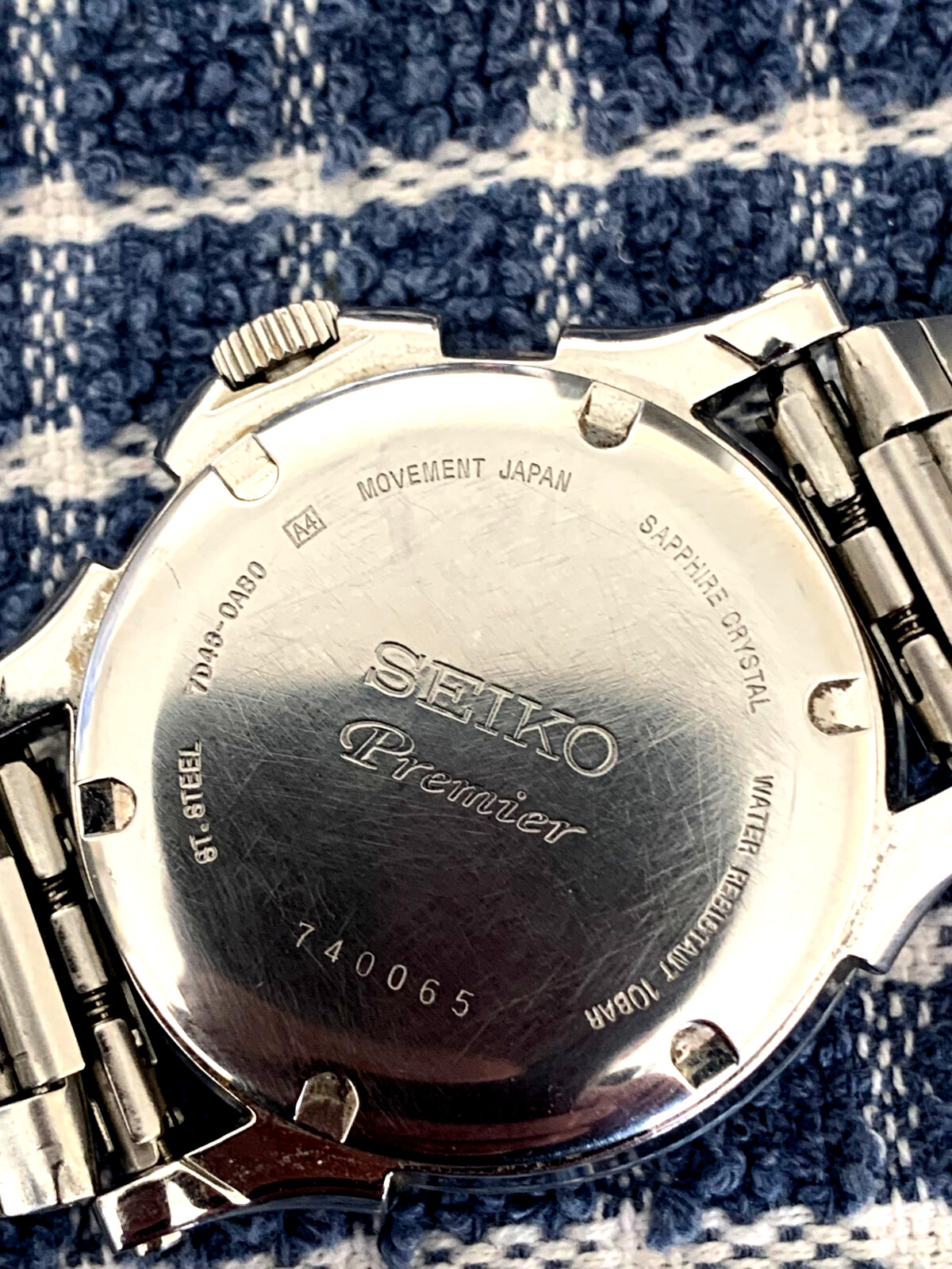 Seiko Premier Kinetic Perpetual Calendar 7D46-0AB0 Automatic