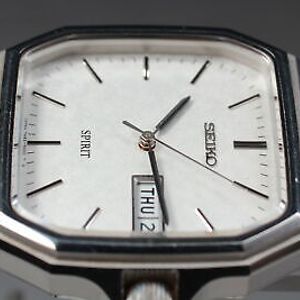 Exc+5] SEIKO 7N93-5000 SPIRIT SNOWFLAKE DIAL Watch Kanji Weekdater