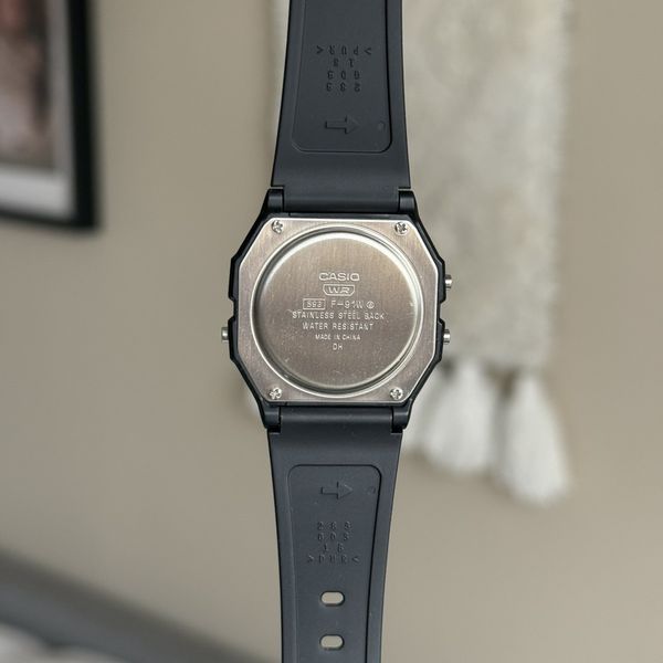 Olle Casio Module Casio F91-W Black Watch with Ollee Watch module preinstalled ...