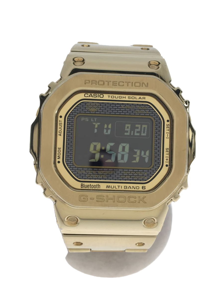 Used] CASIO Solar watch G-SHOCK/analog/stainless steel/gold/GMW