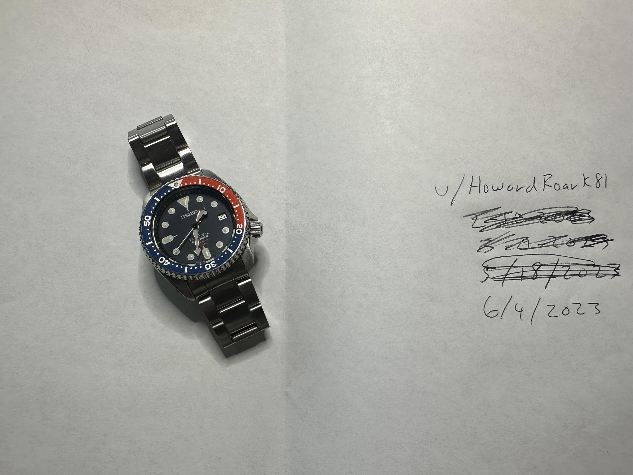 WTS] Seiko SBCM025 8F35-00A0 Mid-Sized Diver Perpetual Calendar