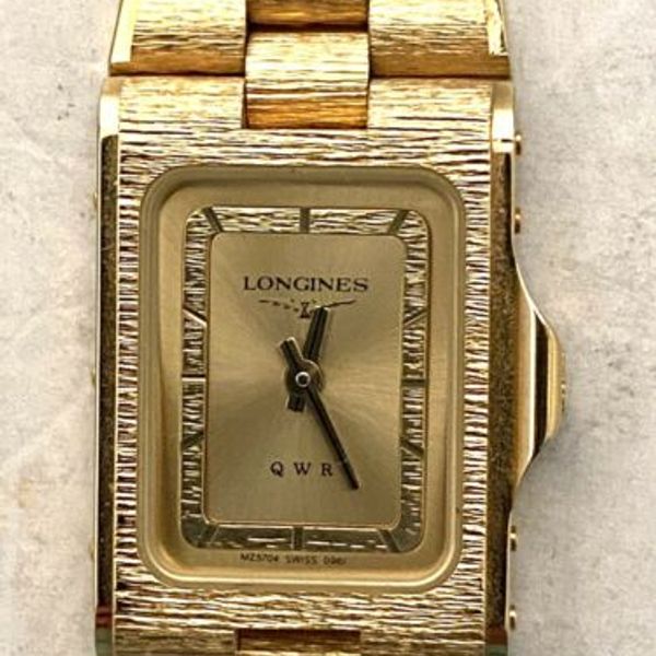 Vintage Ladies Longines QWR Quartz Gold Plated Wristwatch
