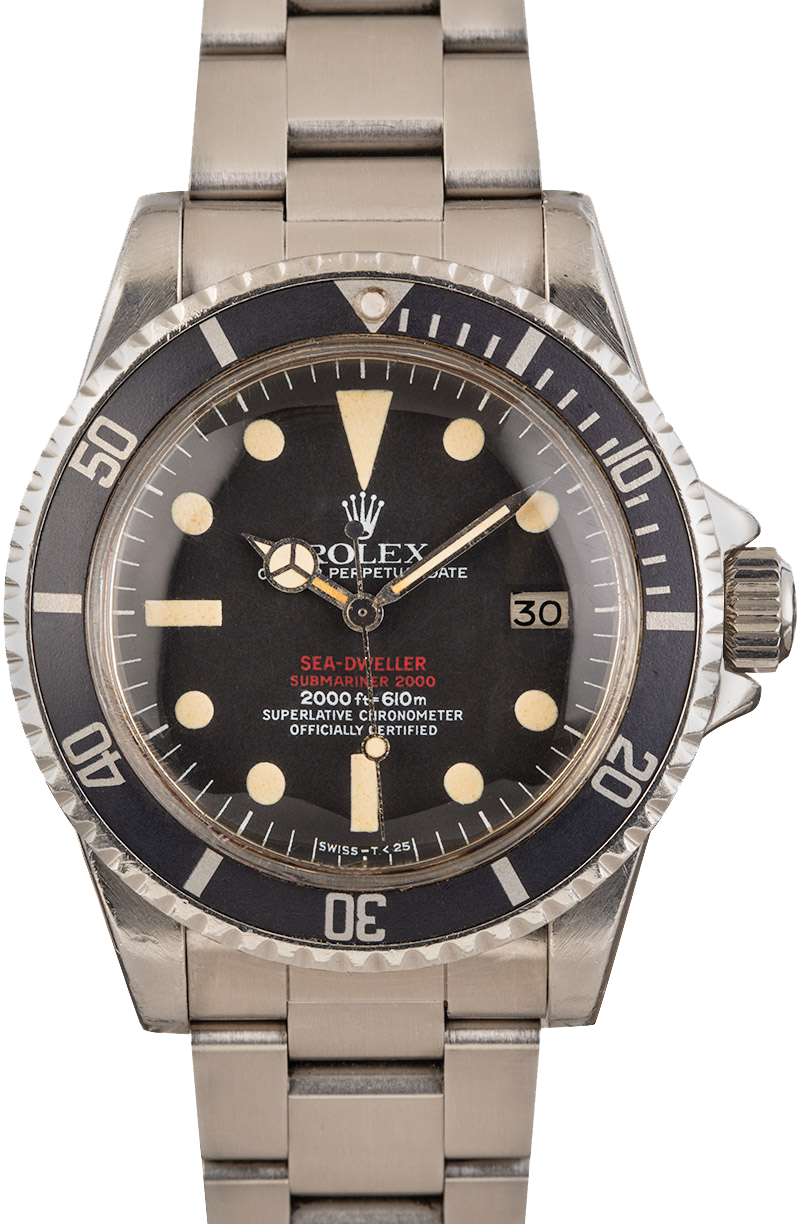 Rolex sea dweller double red cheap price 1975 vintage