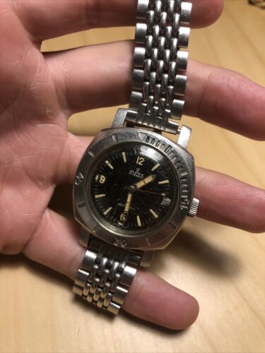 Baby Panerai Alpha Vintage Automatic Watch 1000m Needs Repair