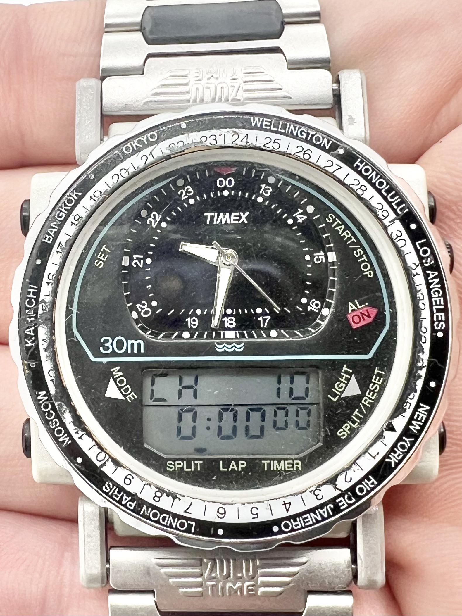 WTS] 1990s Timex Quartz Zulu Time Watch on Original Bracelet ($45 