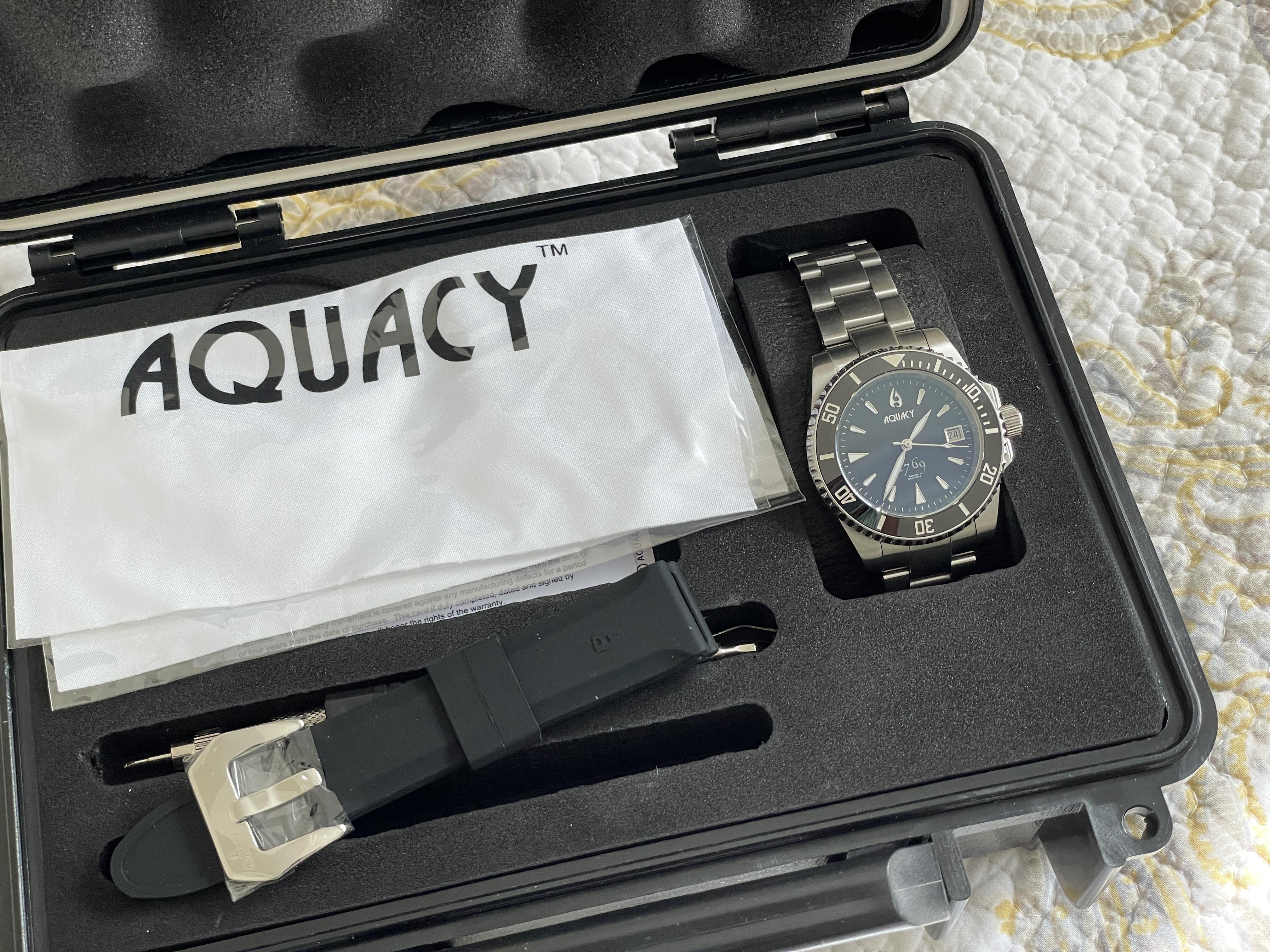 WTS Aquacy 1769 Hei Matau Men s Automatic 300M Black Dive Watch