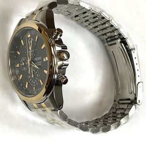 Seiko 7T92-0PP0 Chronograph Two-Tone Stainless Gray Dial Men's Watch  WARRANTY | WatchCharts