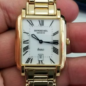 Raymond Weil Saxo 9110 18k Gold Plated Quartz Men's Watch Raymond Weil Saxo 9110 18k Gold Plated Quartz Men's Watch