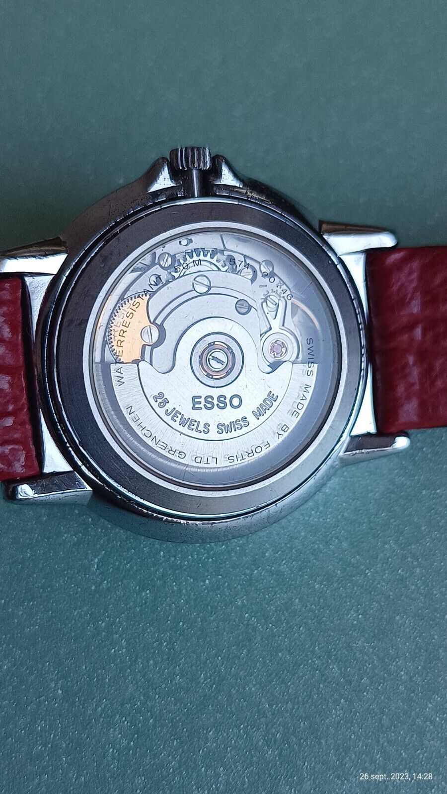 Fortis Ltd grenchen logo automatic ref.. 574.20.46 mov.. eta 2428
