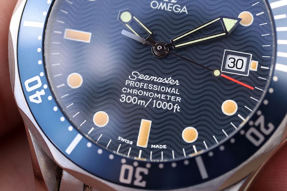 1993 Omega Seamaster ref. 2531.80 Blue Amazing Patina Full Set