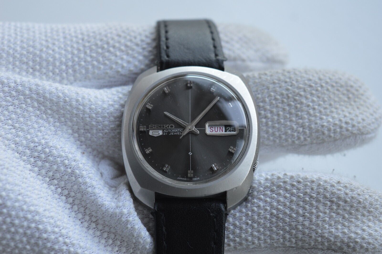 June 1971 Rare Vintage Seiko 6119 7083 Automatic Original Leather