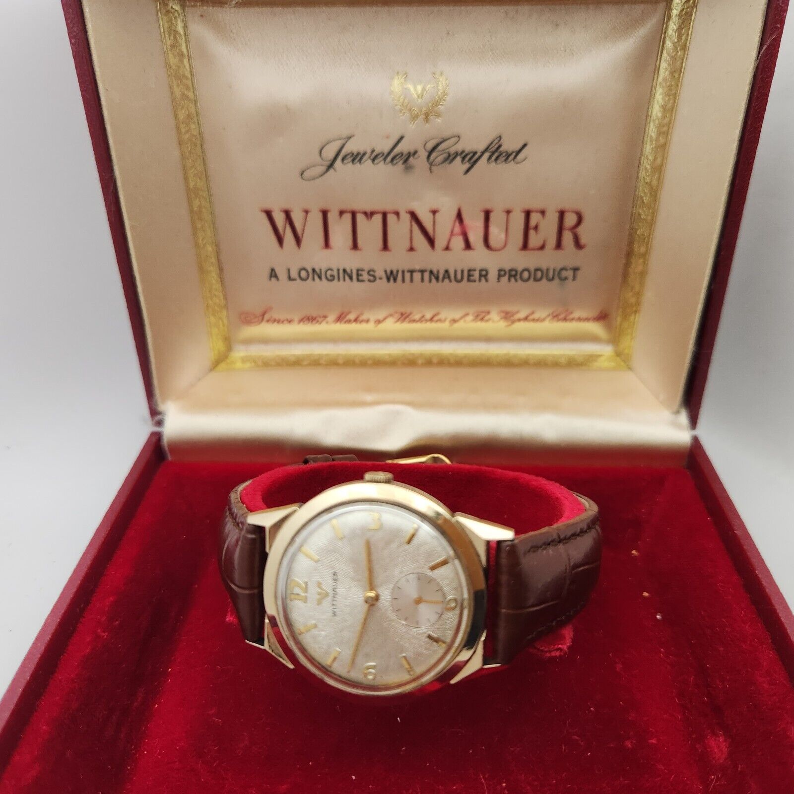 Vintage Longines Wittnauer men s watch cal.11B 17Jewels 10K RGP