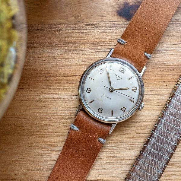 Timex 400 c. 1961 17 Jewels 33mm Vintage Manual Wind Watch