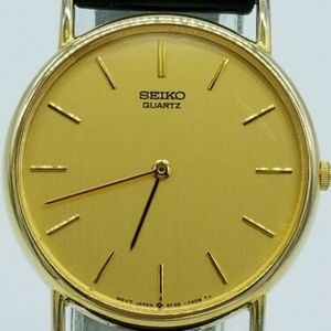 Vintage SEIKO Gold Plated Men's Dress Watch 5Y30-7009 Stainless Back Quartz  | WatchCharts