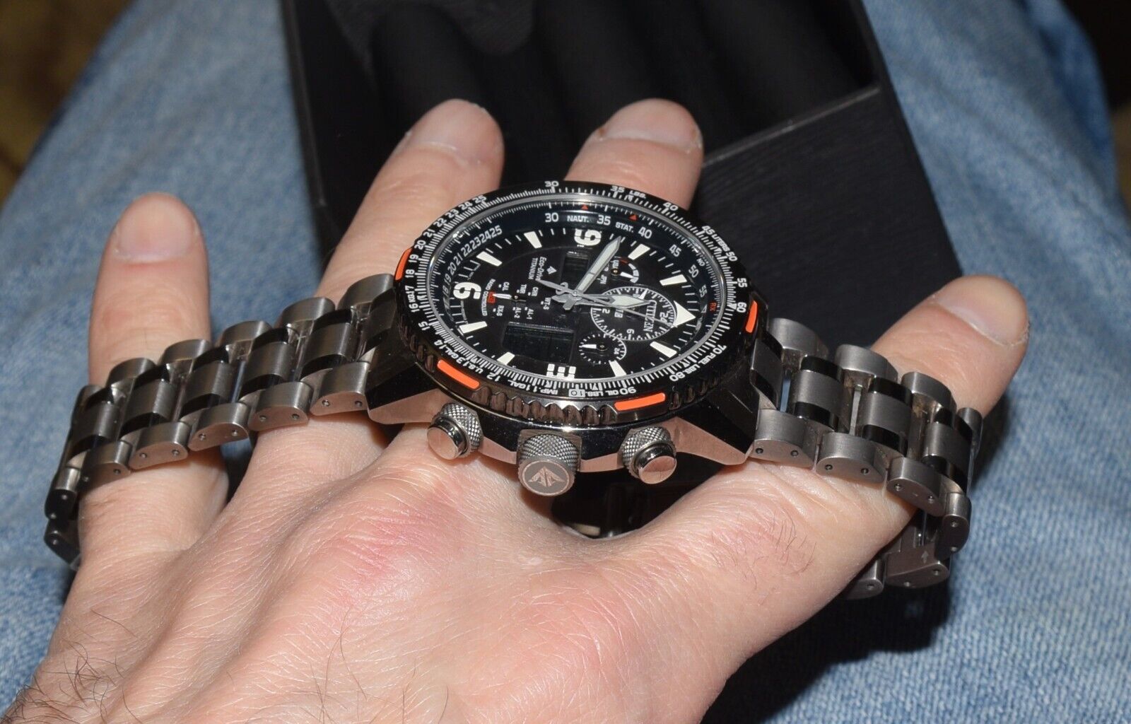 MENS CITIZEN SKYHAWK A-T ECO DRIVE WATCH U680-R011499