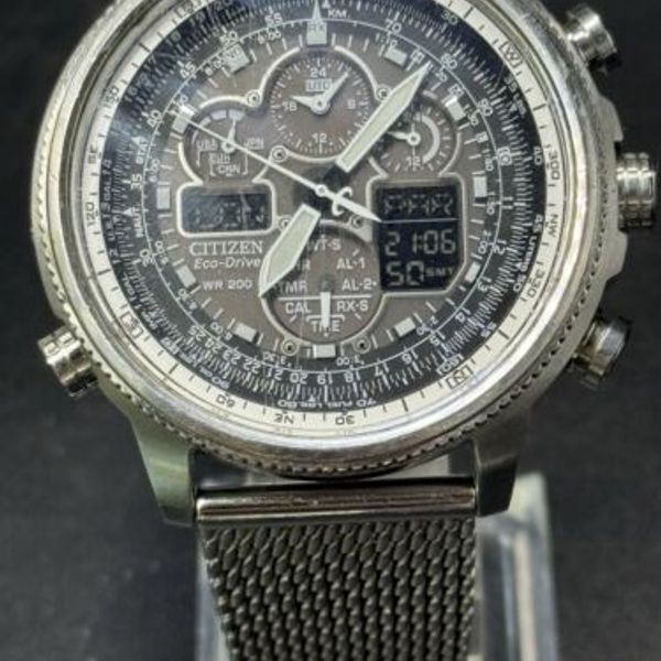Citizen Navihawk A-T Eco-Drive Chronograph Watch U680-S092876 Solar ...