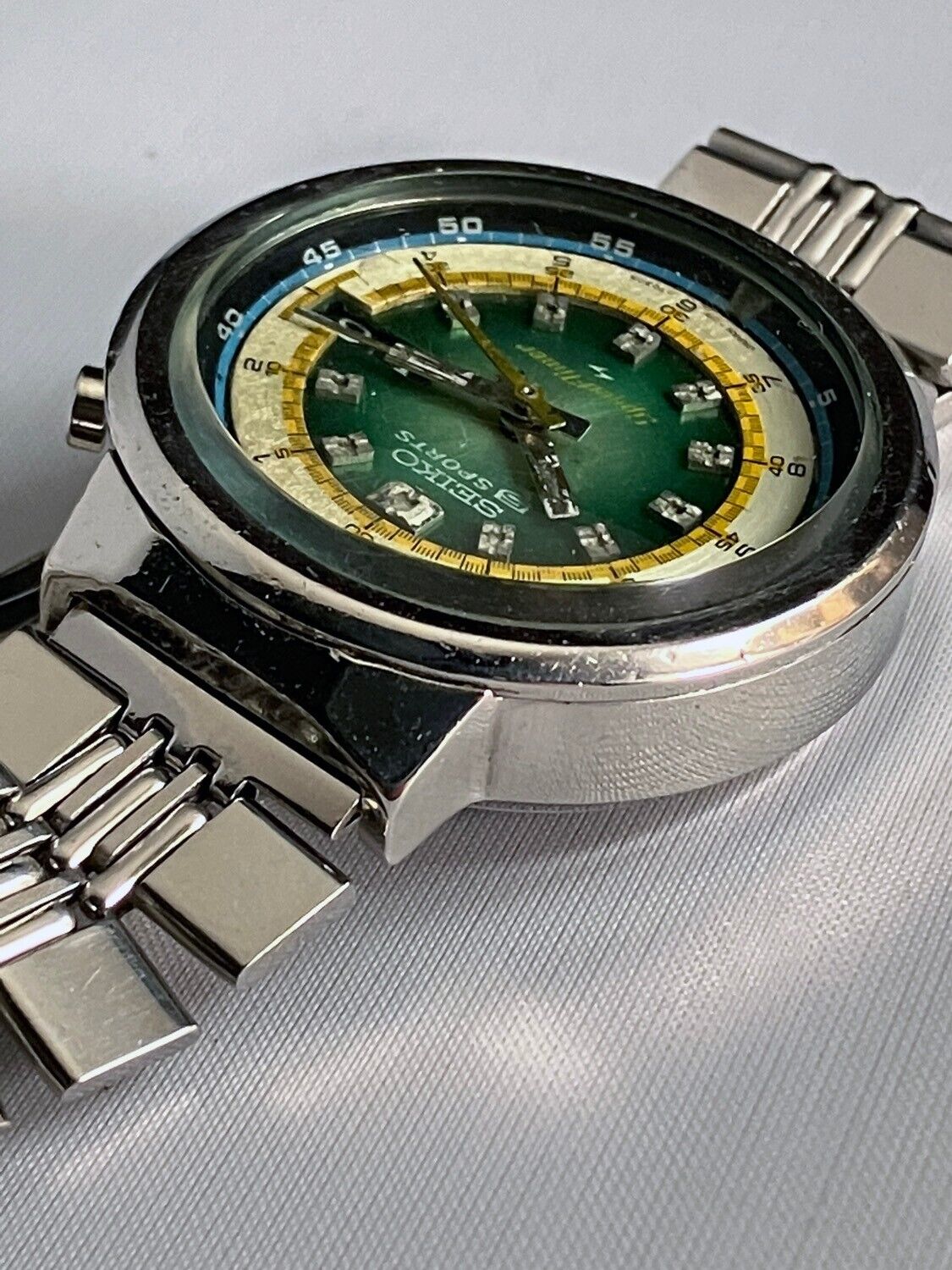 Rare Seiko 7015-7020 5 Sports Speed-Timer 'Hulk' Automatic