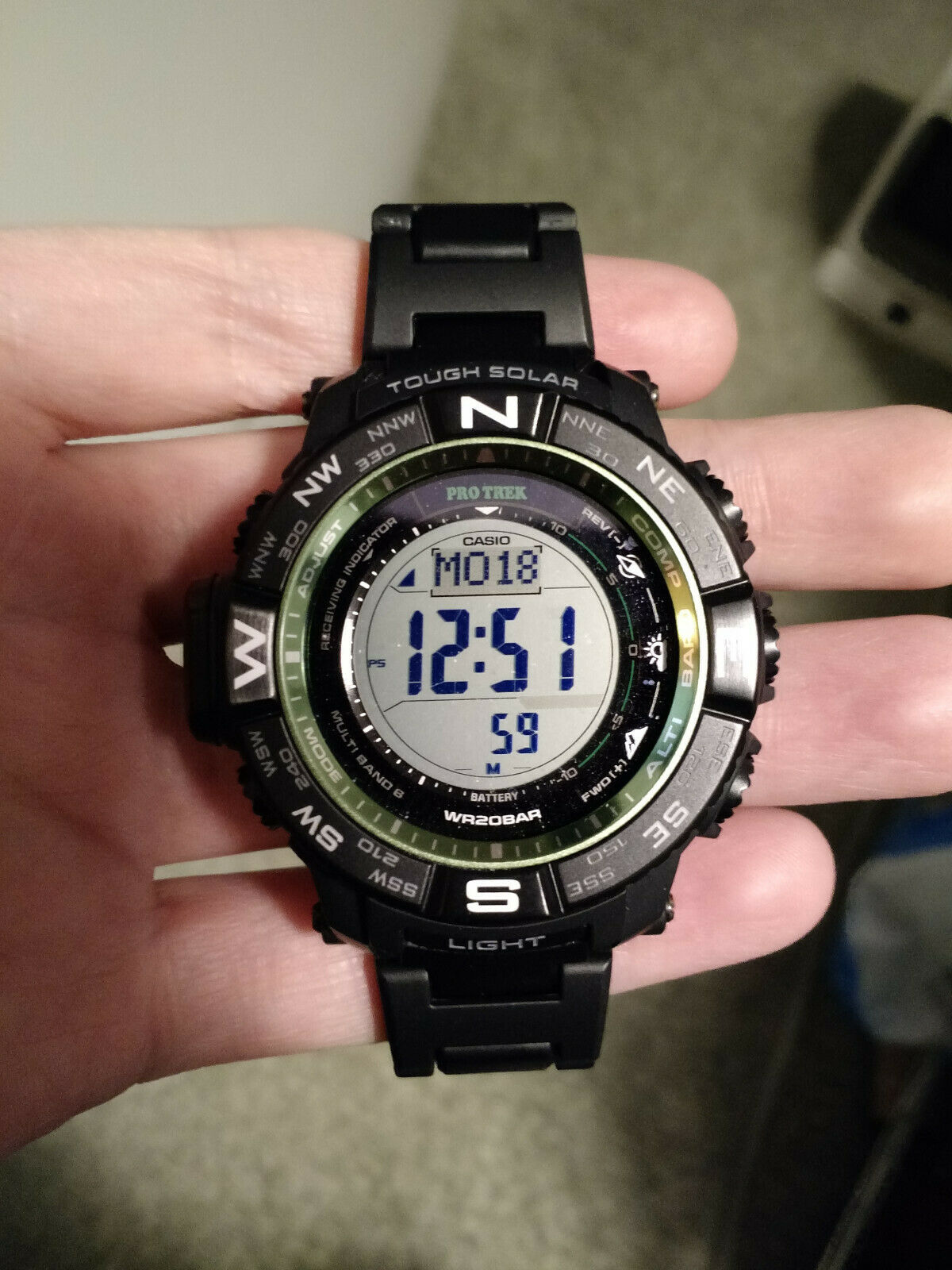 Casio Protrek PRW 3510FC 1DR with Sapphire Crystal and Field