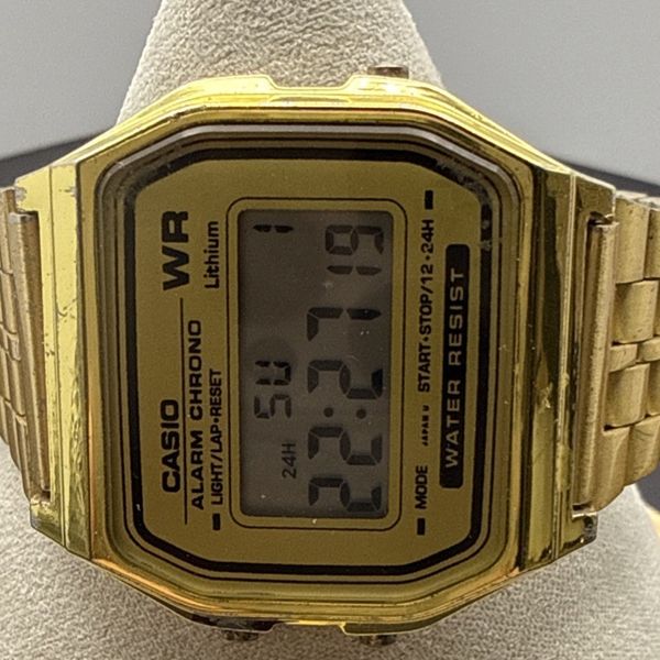 Module 593 Models Casio A159W Module 593 Dual Time Alarm Chrono Vintage Rare Watch ...