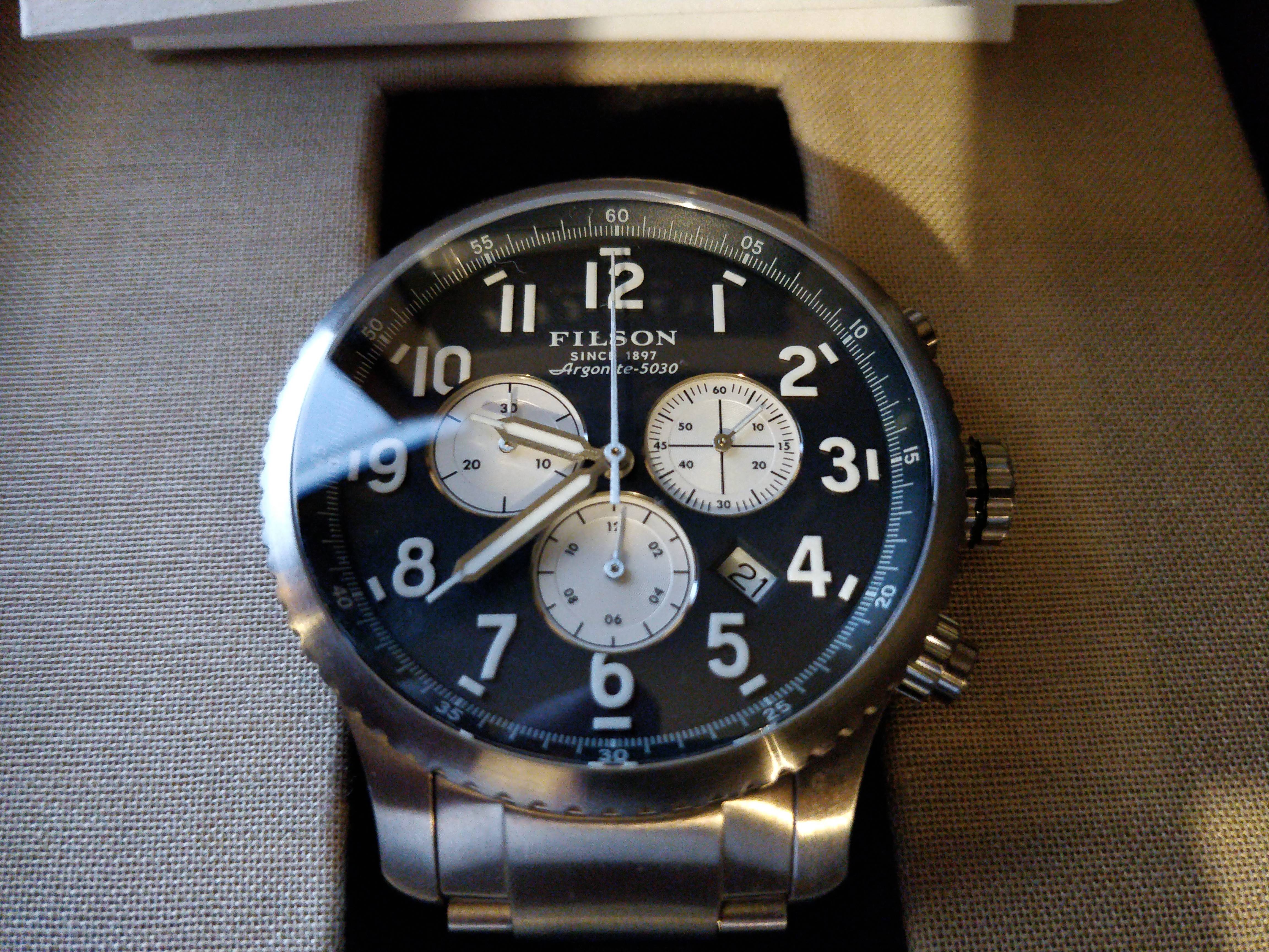 Filson mackinaw chronograph field on sale watch