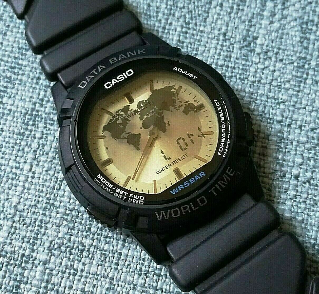 vintage casio abx 20 twincept databank alarm world time lcd watch 1349 rare WatchCharts Marketplace