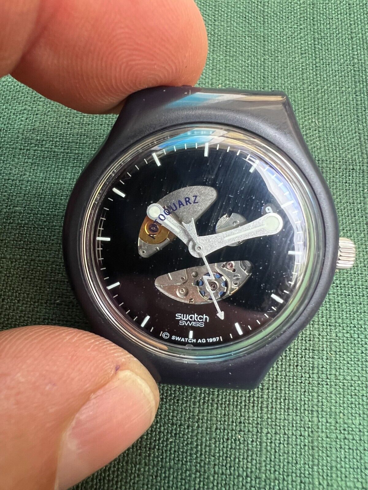 Vintage 1997 Swatch Autoquartz ATOM STS400A very rare 