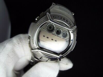 CASIO VINTAGE DIGITAL WATCH G-SHOCK G-3100 2453 STAINLESS SILVER